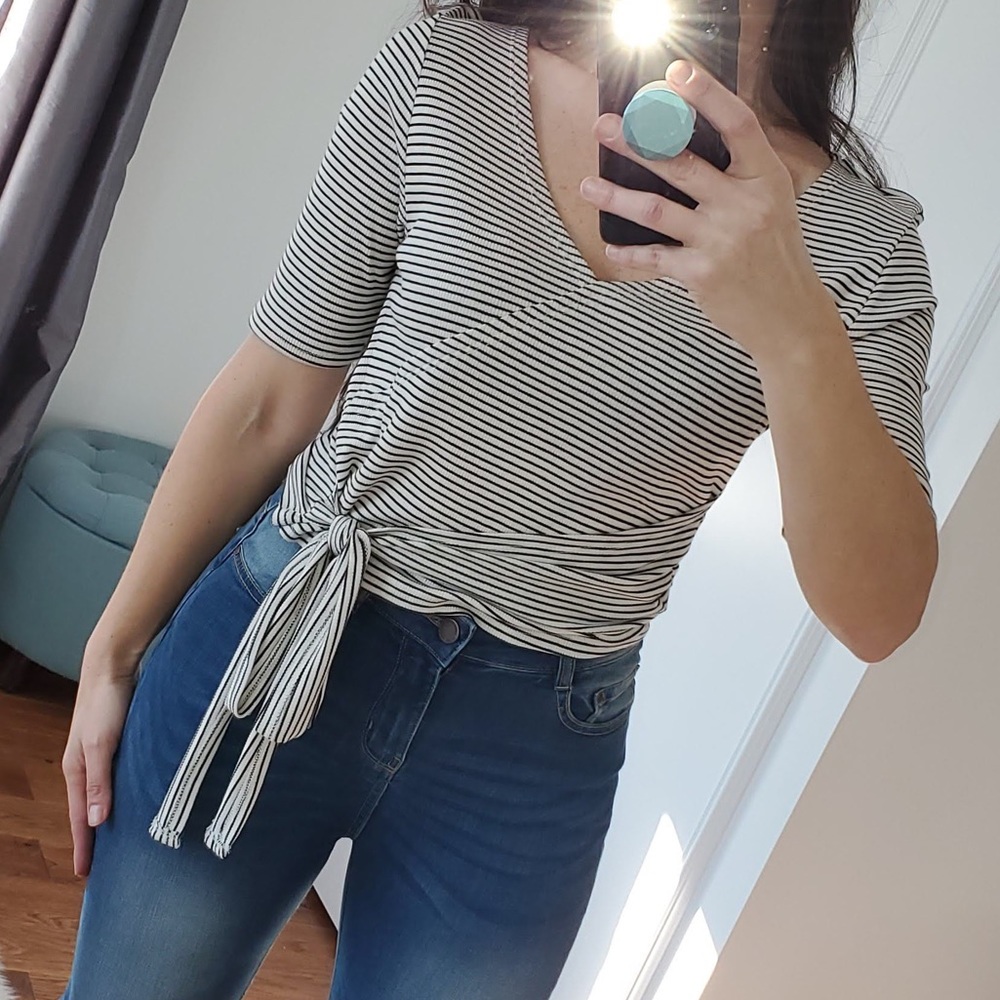 LAST L❤️Sexy striped crop top - Picture 5 of 8